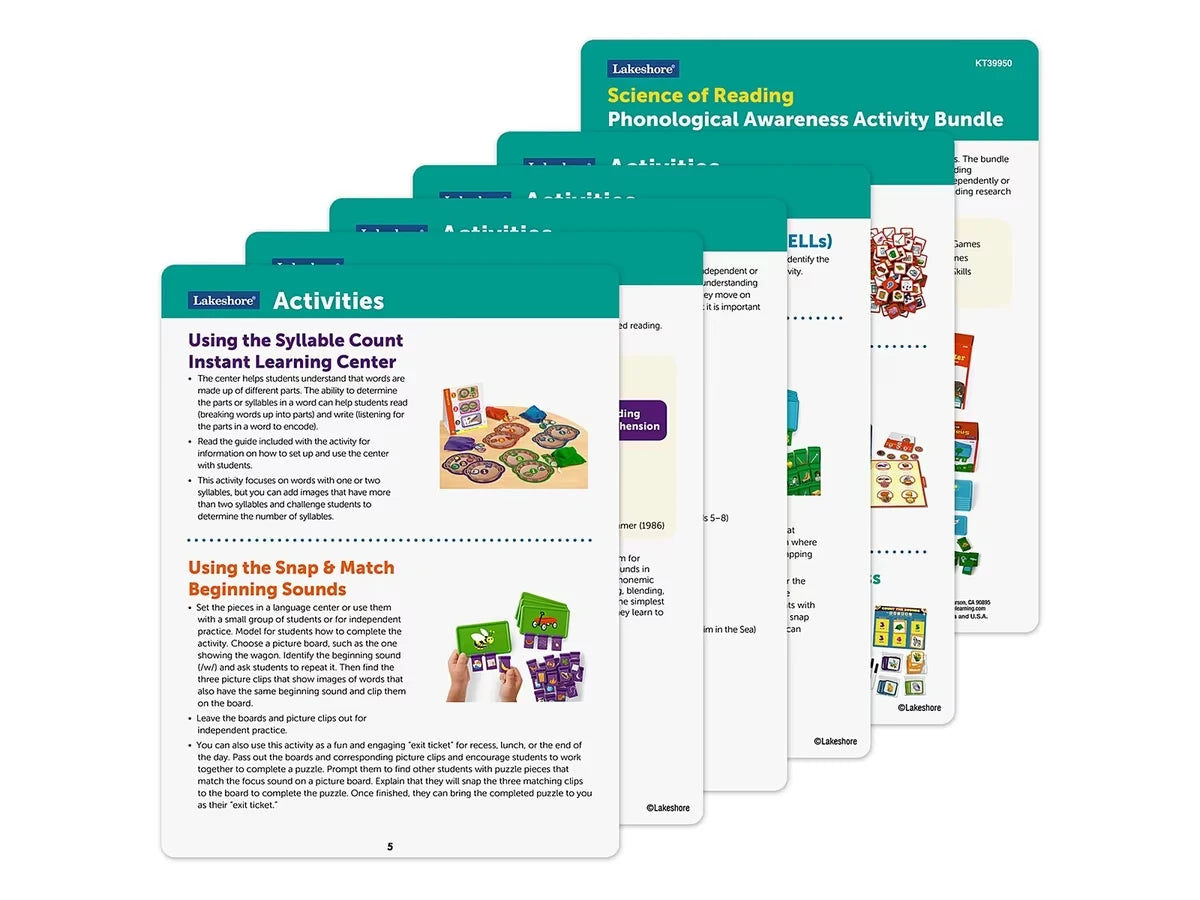Science of Reading Phonological Awareness Activities Bundle - K-Gr. 2 - US 2290