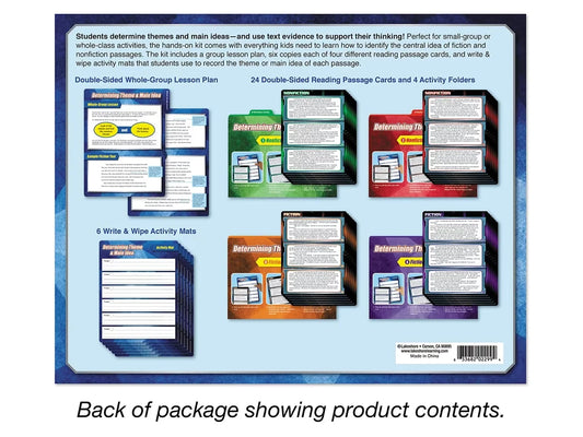 Theme & Main Idea Finding Evidence Kit - Gr. 4-5 - US 3346