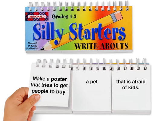 Let’s Get Writing! Silly Starters Flip Book - Gr. 1-3 - US 5110