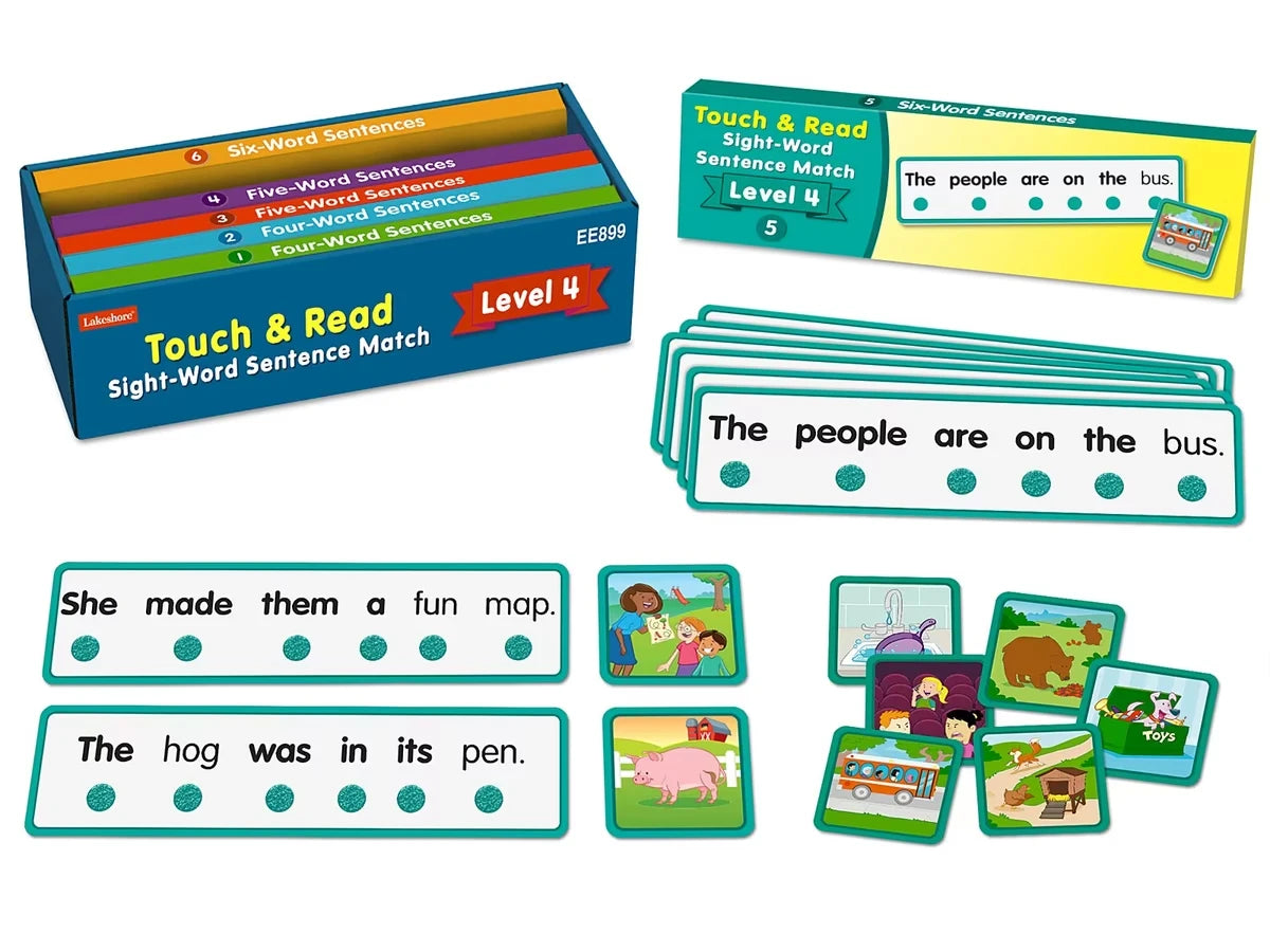 Touch & Read Sight-Word Sentence Match - Level 4 - US 3248