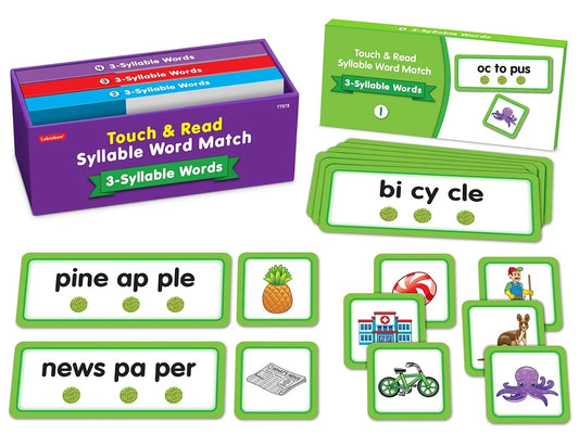 Touch & Read 3-Syllable Words Match - US 3544