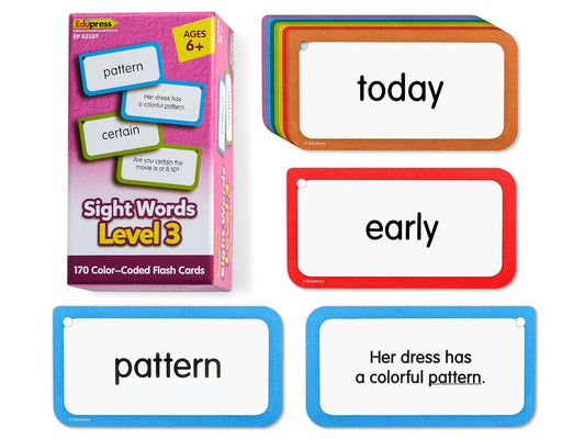 Sight-Words Flash Cards - Level 3 - US 1580