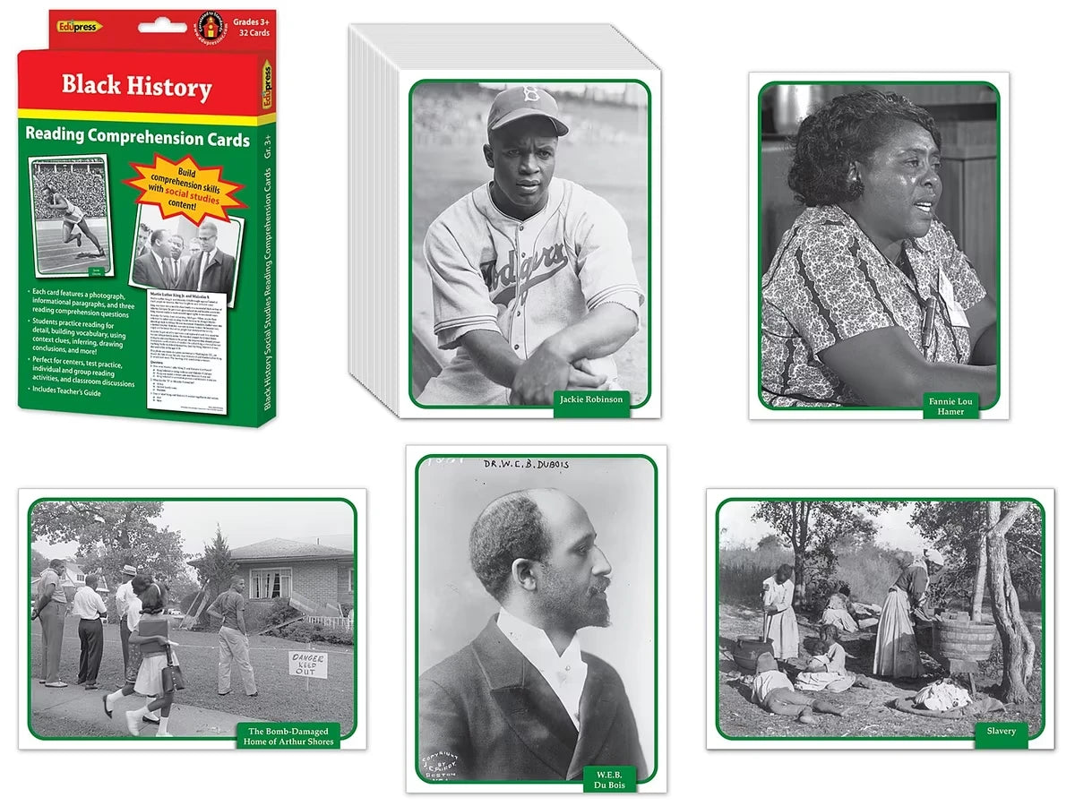 Black History Reading Comprehension Cards - US 9289