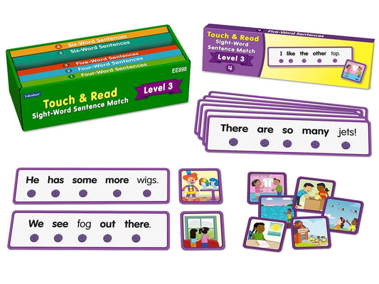 Touch & Read Sight-Word Sentence Match - Level 3 - US 9425
