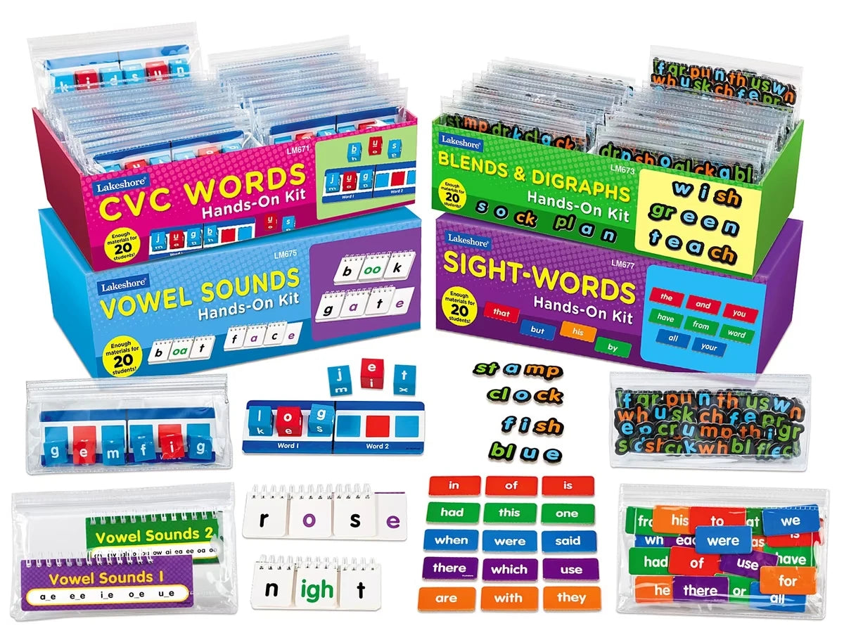 Hands-On Reading Skills Teaching Kits - Complete Set - US 7460