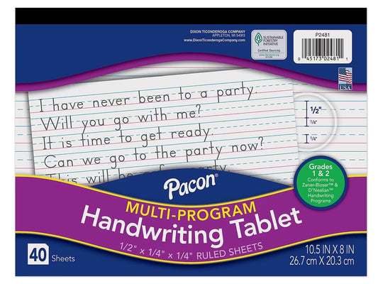 Handwriting Tablet - Gr. 1-2 - US 7054