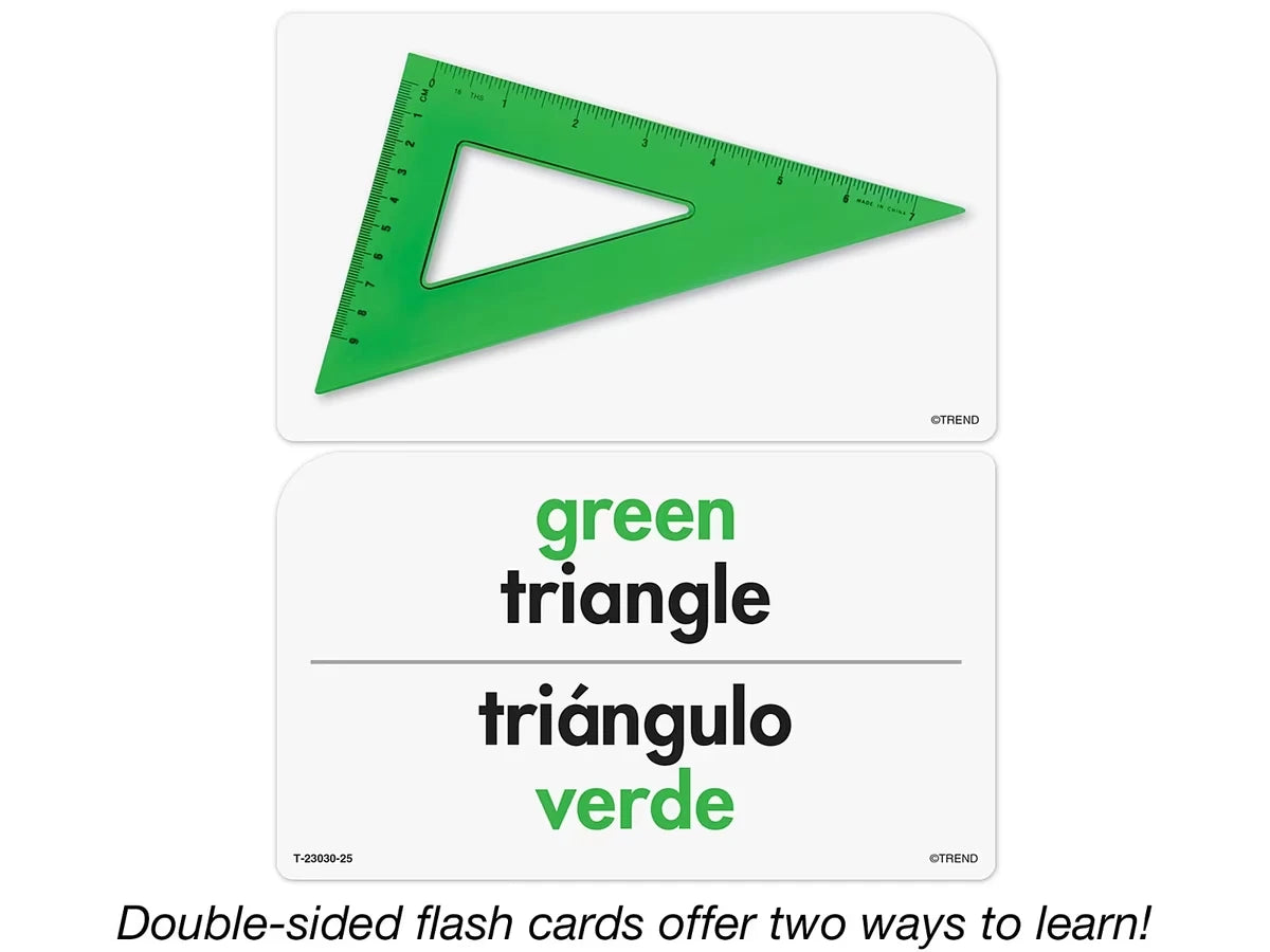 Shapes & Colors Bilingual Pocket Flash Cards - US 8129
