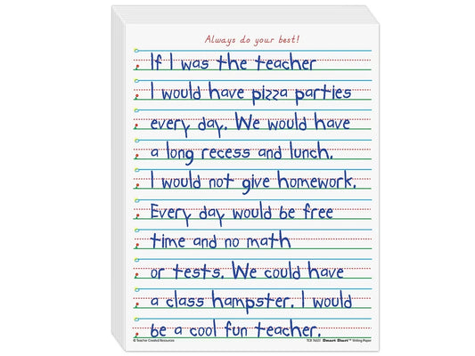 Smart Start 5/8" Ruled Writing Paper - Gr. 1-2 - US 3103