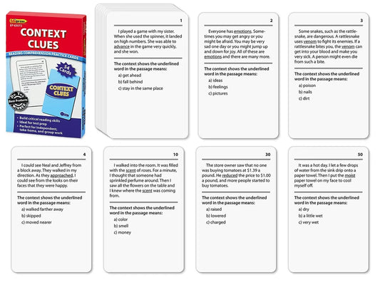 Context Clues Practice Cards - Gr. 3-5 - US 5913