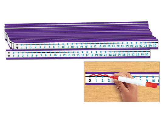 Write & Wipe Student Number Lines - Set of 30 - US 4801
