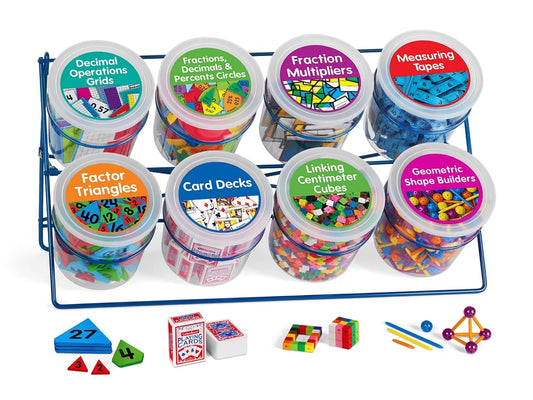 Upper Grades Math Manipulative Library - US 7402