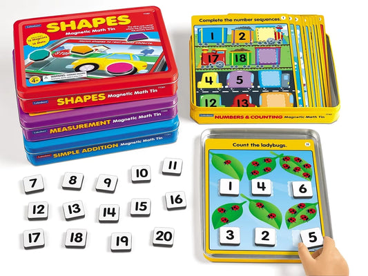 Magnetic Math Activity Tins - Complete Set - US 8494
