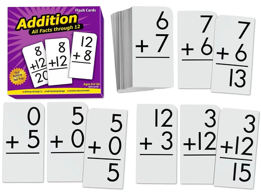 Addition All Facts 0-12 Flash Cards - US 8667