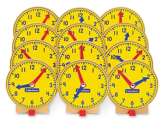 Lakeshore Student Clocks - Set of 12 - US 5089