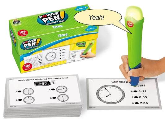 Telling Time Power Pen!® Quiz Cards - US 6082