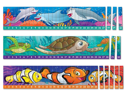 Sequencing Numbers 1-30 Puzzles - Set of 3 - US 1626