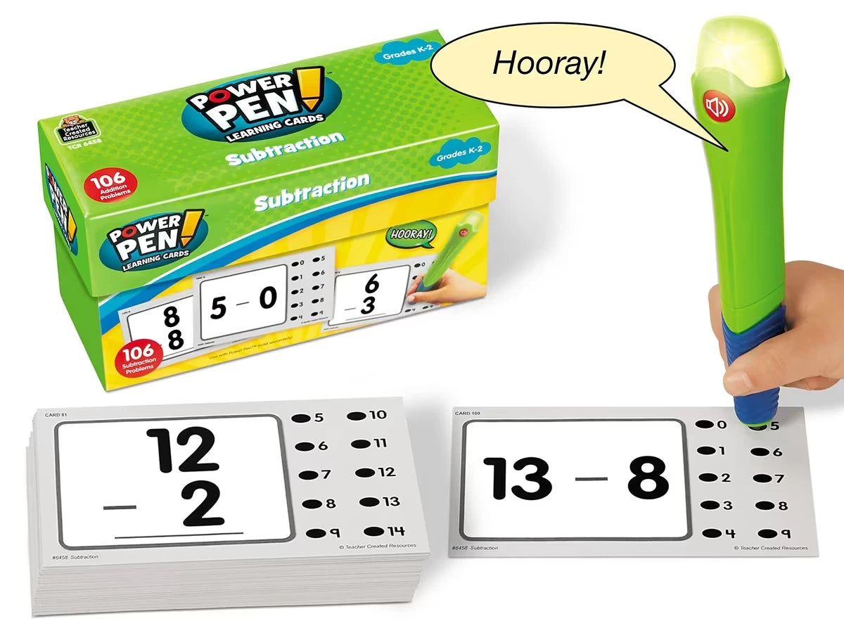 Subtraction Power Pen!® Quiz Cards - US 4994