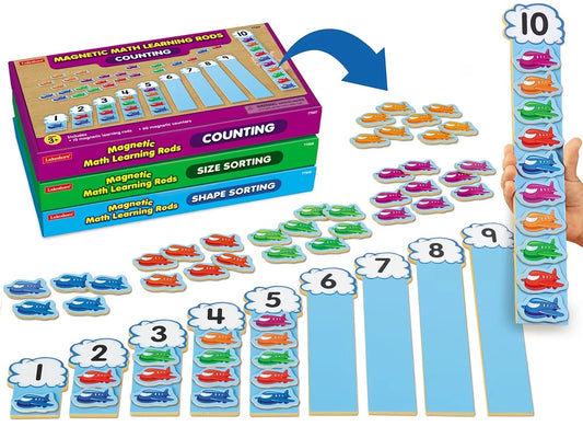 Magnetic Math Learning Rods - Complete Set - US 3867