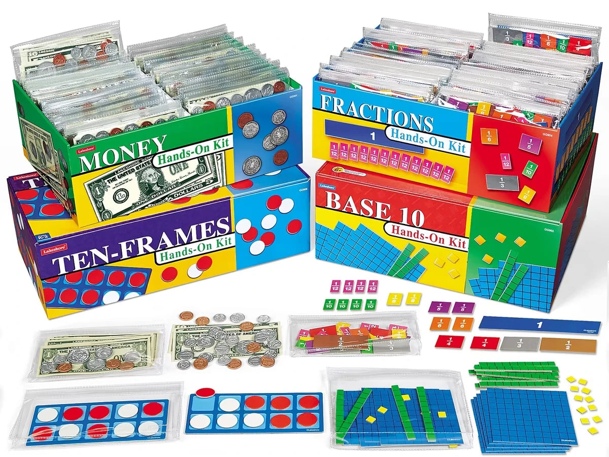 Hands-On Math Teaching Kits - K-Gr. 3 - Complete Set - US 1641