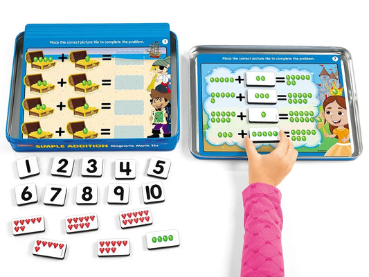 Simple Addition Magnetic Activity Tin - US 7041