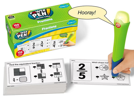 Fractions Power Pen!® Quiz Cards - US 2208