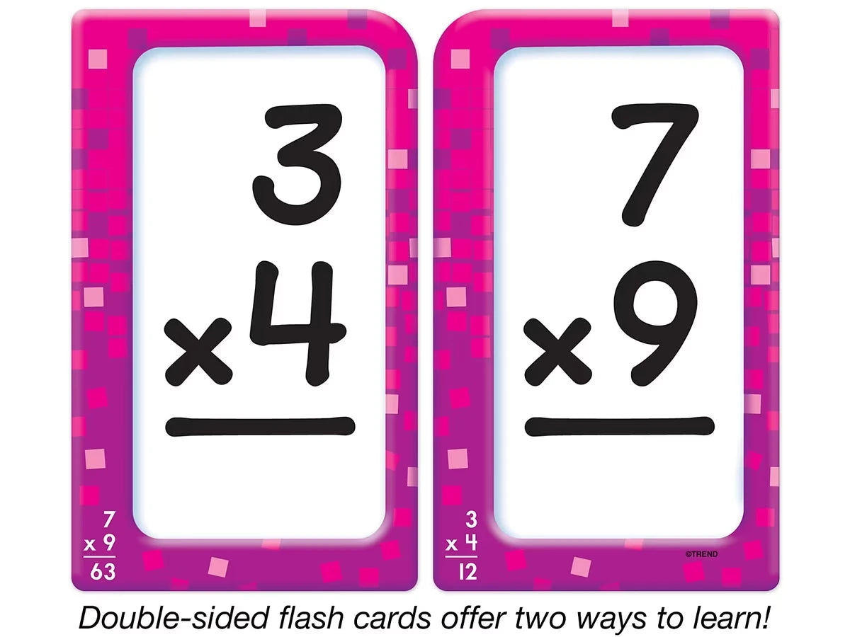 Multiplication 0-12 Pocket Flash Cards - US 7717
