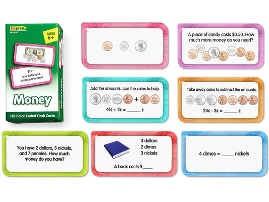 Money Flash Cards - US 6608
