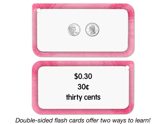 Money Flash Cards - US 6608
