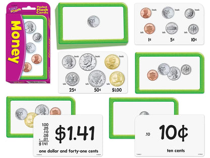 Money Pocket Flash Cards - US 4393