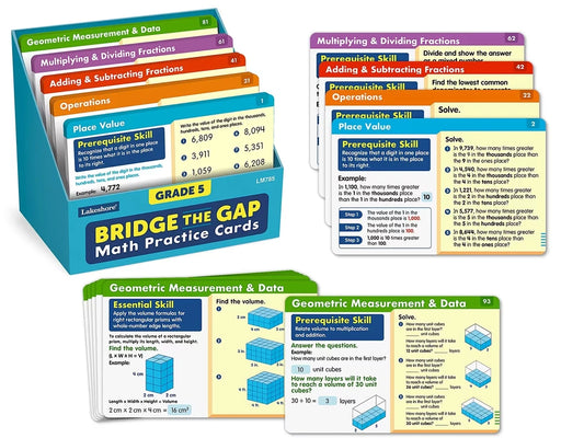 Bridge the Gap! Math Practice Cards - Gr. 5 - US 5868