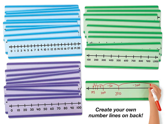 Student Write & Wipe Number Lines - Whole Numbers - US 7396