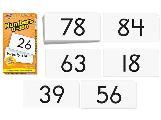 Numbers 0-100 Flash Cards - US 2293