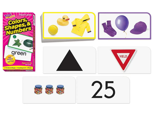 Colors, Shapes & Numbers Flash Cards - US 4478