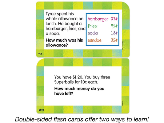 Math Word Problem Flash Cards - Gr. 1-3 - US 3831