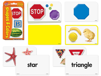 Shapes & Colors Pocket Flash Cards - US 7368