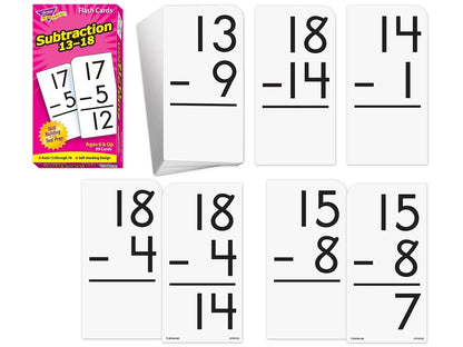 Subtraction 13-18 Flash Cards - US 4653