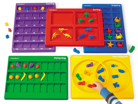 Lakeshore Hands-On Math Trays - Complete Set - US 1271