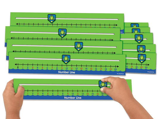 Number Line Slider Boards - Set of 10 - US 7451