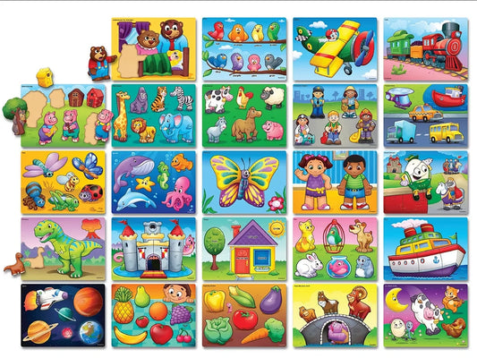 Lakeshore Preschool Puzzle Library with Rack - US 5711