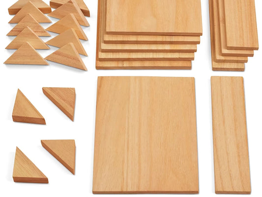 Maker Space Wooden Shapes Pack - US 4254