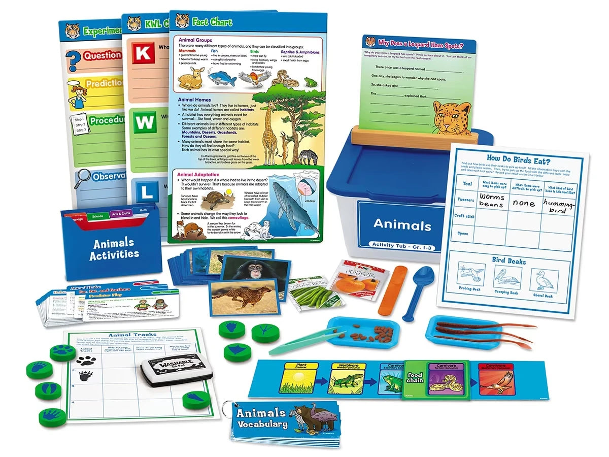 Animals Activity Tub - Gr. 1-3 - US 4628