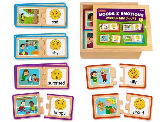 Moods & Emotions Wooden Match-Ups - US 8741