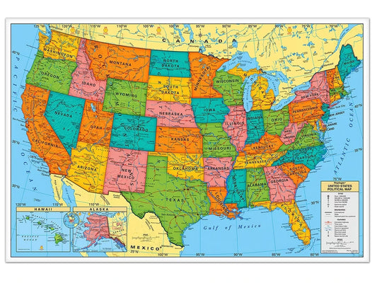 Write & Wipe U.S.A. Wall Map - US 2323