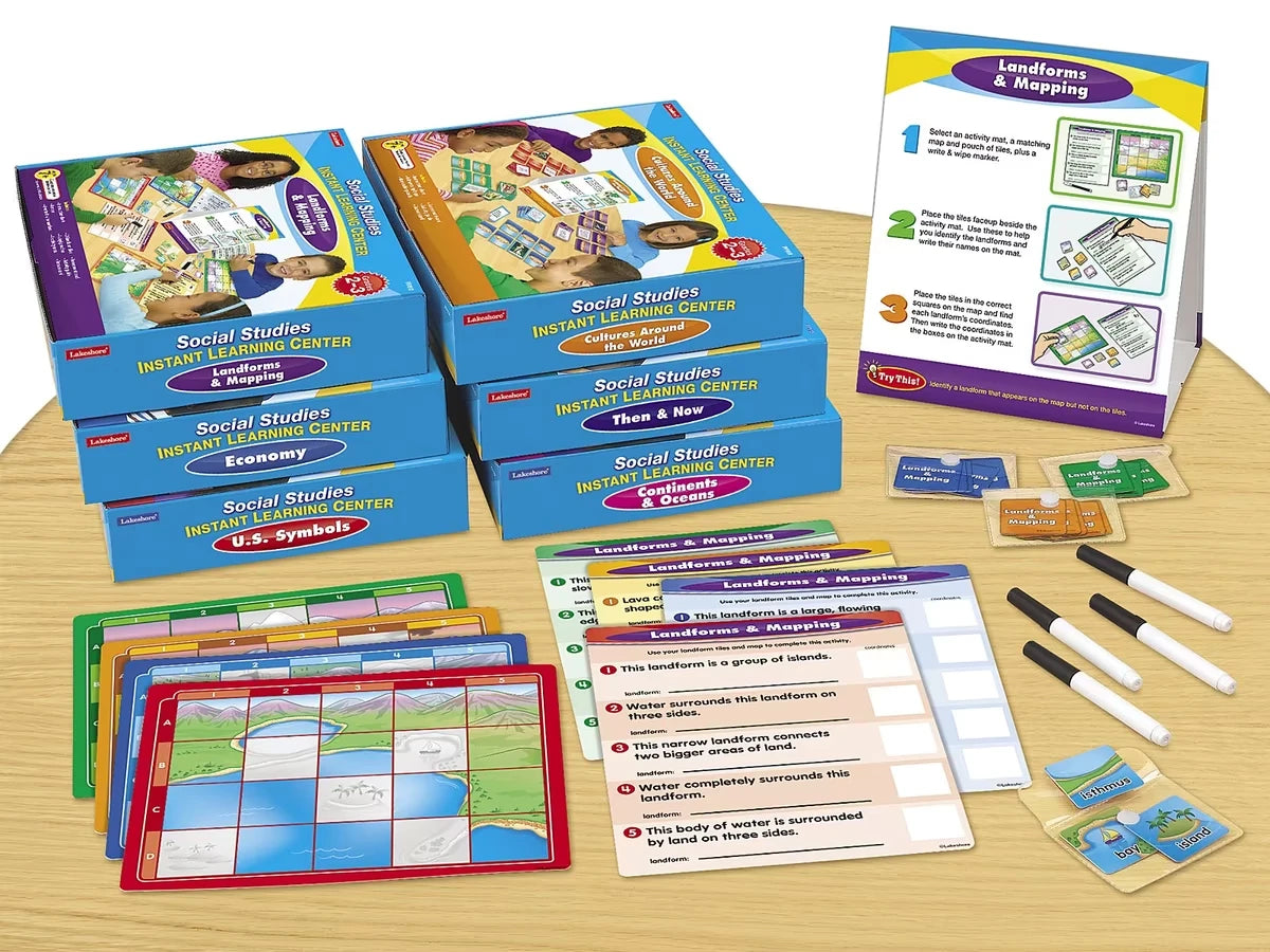 Social Studies Instant Learning Centers - Complete Set - US 3225