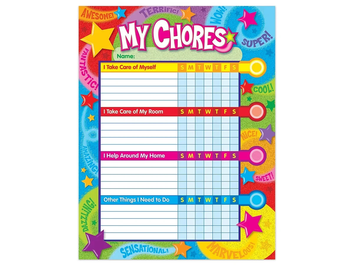 My Chores Charts - Set of 25 - US 1188