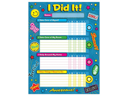 I Did It! Chore Charts - Set of 25 - US 1958