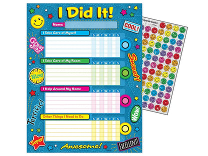 I Did It! Chore Charts - Set of 25 - US 1958