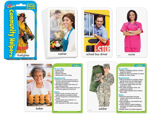 Community Helpers Pocket Flash Cards - US 5435