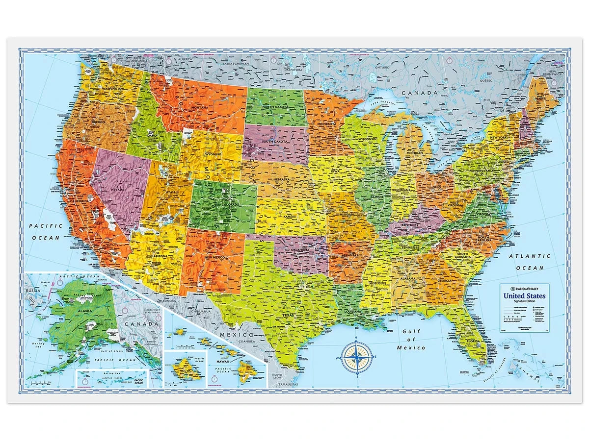 Foldout U.S.A. Map - US 9094
