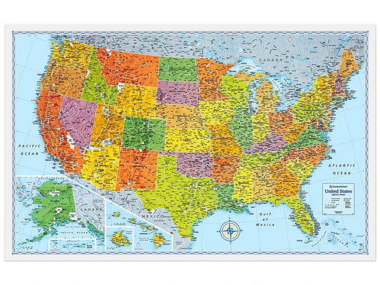 Foldout U.S.A. Map - US 9094